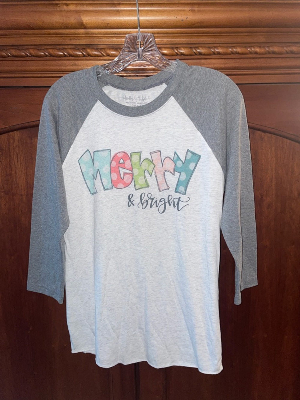 Doodles By Rebekah Christmas Raglan Tee